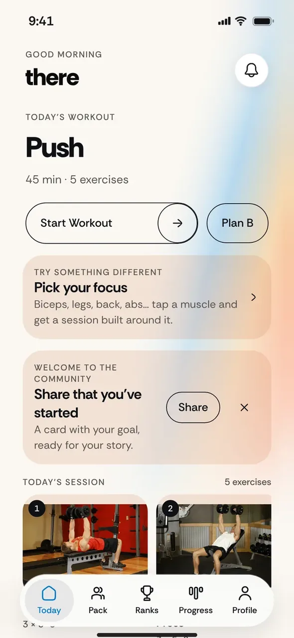 The plan: a Push, Pull and Legs week
